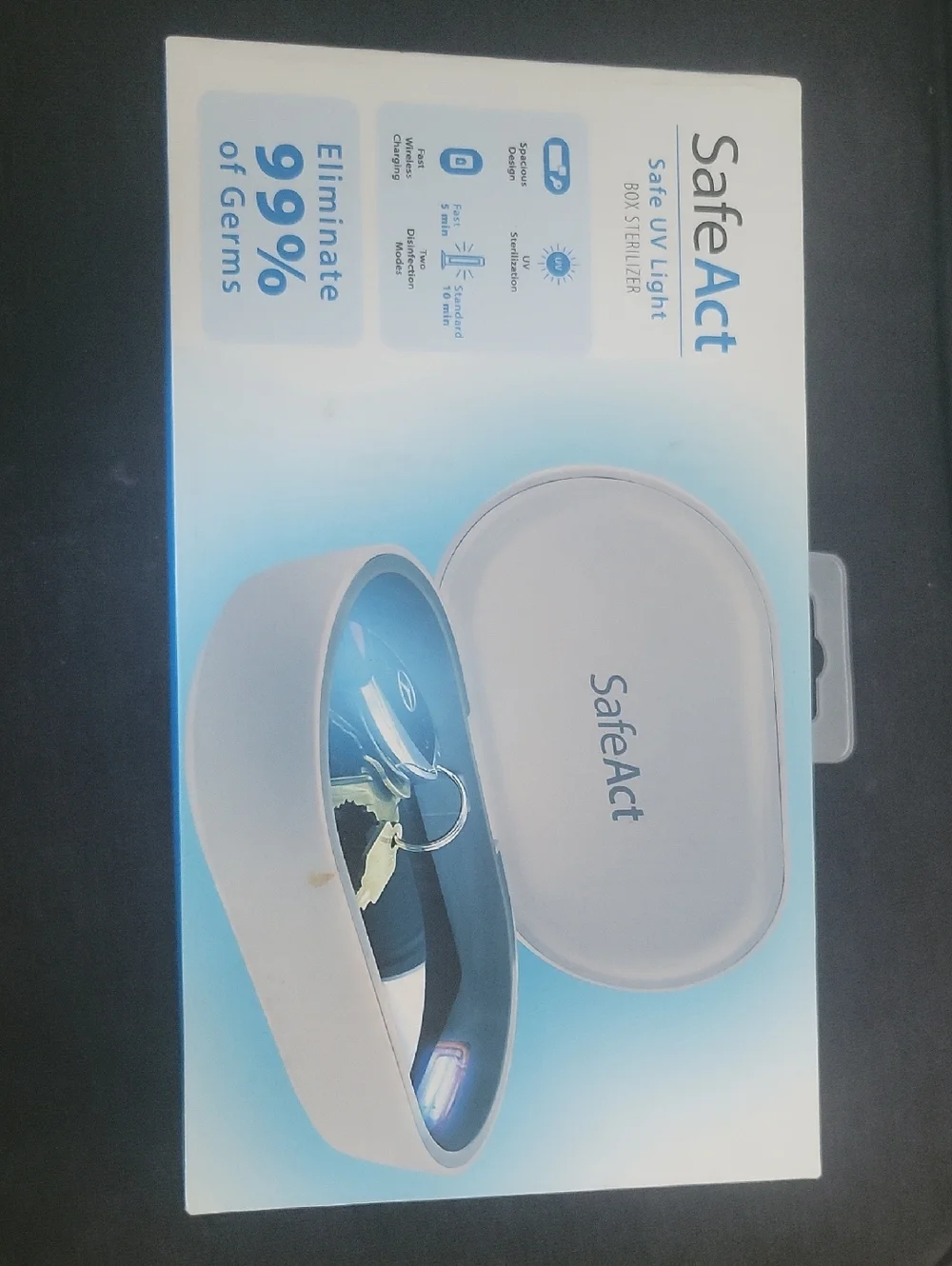 UV Light Sterilizer Box - White/Blue